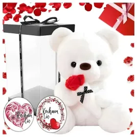 bialy-mis-pluszak-maskotka-pluszowy-walentynki-32cm-czerwona-roza-gratis