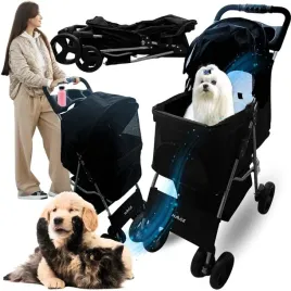 wozek-spacerowy-dla-psa-kota-z-poduszka-skladany-transporter-20-kg-czarny