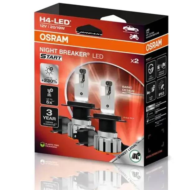 Osram H4 Żarówki Samochodowe Ledowe Night Breaker LED Start H4 12V