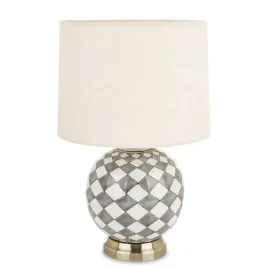 lampa-stolowa-dekoracja-glamour-ceramiczna-z-kloszem-szachownica