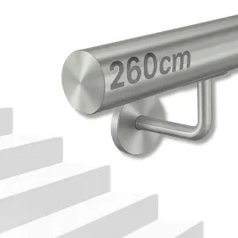 porecz-scienna-schodowa-zestaw-stal-nierdzewna-barierka-na-schody-260cm