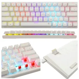 biala-klawiatura-gamingowa-mechaniczna-60percent-podswietlana-led-mala-red-switch