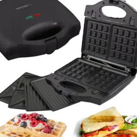 opiekacz-do-kanapek-3w1-gofrownica-grill-wymienne-plytki-toster-czarny-700w