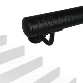 porecz-scienna-czarna-schodowa-zestaw-stal-barierka-na-schody-110cm