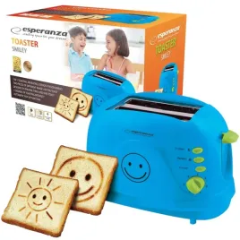 niebieski-toster-grzanki-tosty-do-chleba-mocny-wzorki-dla-dzieci-750w-timer