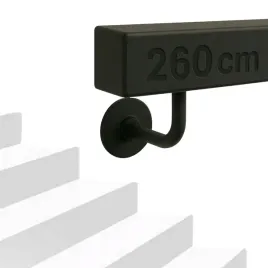 porecz-schodowa-czarna-scienna-kwadratowa-stal-barierka-schody-260cm