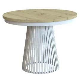 stol-okragly-artisan-rozkladany-laminat-nogi-biale-lamelio-100-176x100x77cm