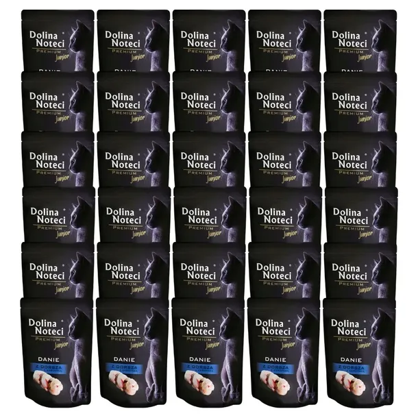 Dolina Noteci Premium Danie dorsz z sardynką junior kot 30X85g