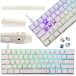 klawiatura-gamingowa-mechaniczna-60percent-podswietlana-biala-mala-blue-hotswap