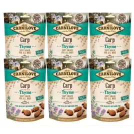 przysmak-dla-psa-carnilove-przysmak-karp-i-tymianek-soft-6x-200g