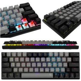 klawiatura-mechaniczna-gamingowa-60percent-czarno-szara-led-mala-red-switch