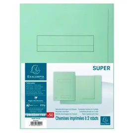 50x-teczka-na-dokumenty-a4-exacompta-335004e-zielone