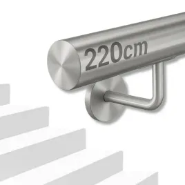 porecz-scienna-schodowa-zestaw-stal-nierdzewna-barierka-na-schody-220cm