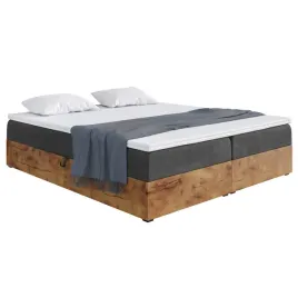 lozko-kontynentalne-160x200-cm-czarny-materac-pojemnik-woodin-box