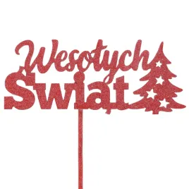 czerwony-napis-na-piku-wesolych-swiat-topper-z-brokatem-prezent-swiateczny