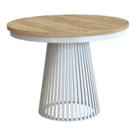 stol-okragly-kraft-zloty-rozkladany-nogi-biale-lamelio-100-176x100x77cm