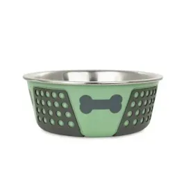 barry-king-miska-dla-psa-zielona-nadruk-kosc-stal-nierdzewna-antyposl