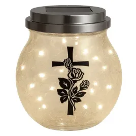 znicz-solarny-led-lampion-na-grob-statuetka-na-cmentarz-roza-krzyz