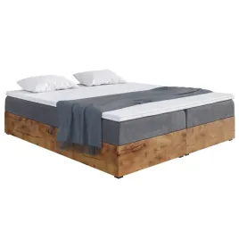 lozko-kontynentalne-160x200-cm-ciemnoszary-materac-pojemnik-woodin-box