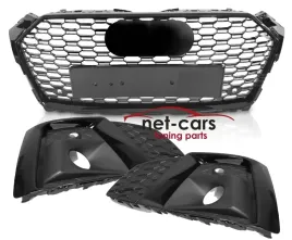 grill-kratki-audi-a5-f5-b9-16-19-pdc-rs-grill-polysk-czarny-ramki-halogen