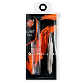 staleks-expert-20-type-4-precyzyjna-skosna-waska-peseta-do-brwi-z-etui