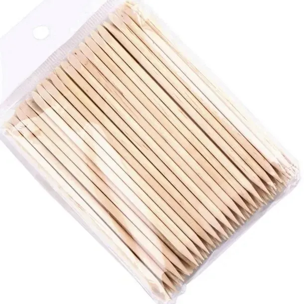 STALEKS Drewniane patyczki do skórek manicure 100szt. DŁUGIE 150mm