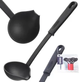 chochla-60-ml-29-cm-z-wylewka-czarna-do-zupy-sosu-blackline-orion