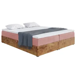 lozko-kontynentalne-120x220-cm-rozowe-materac-pojemnik-woodin-box
