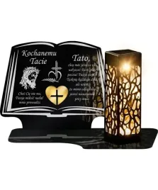 znicz-solarny-azurowy-led-xl-premium-elegancka-ksiega-ze-zlotym