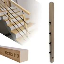 kantowka-slupek-drewniany-bukowy-6x6x110cm-uchwyt-przelotowy-balustrada