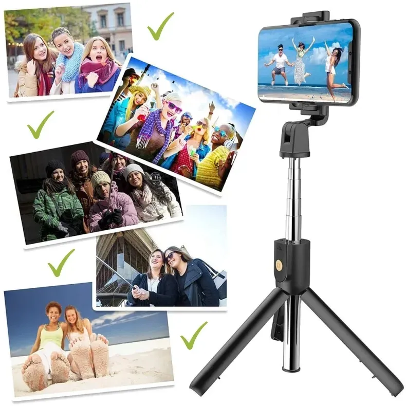kij-selfi-tripod-stabilny-statyw-pilot-bluetooth-stan-nowy