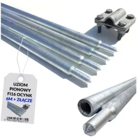 uziom-szpilka-pret-wbijany-zestaw-6-m-i-zlacze-ocynk-ogniowy