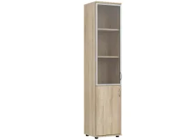 regal-biurowy-s21-dab-sonoma-witryna-z-drzwiczkami-lewostronny-185x40x38-cm