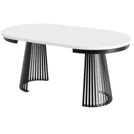 stol-bialy-okragly-rozkladany-laminat-nogi-lamele-lamelio-100-176x100x77cm