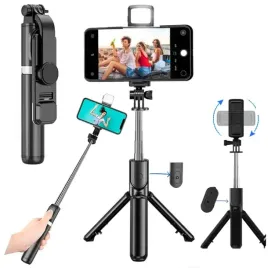 statyw-fotograficzny-do-telefonu-z-lampa-led-pilot-bluetooth-bezprzewodowy