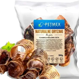 petmex-tchawica-wolowa-cieta-gryzak-naturalny-500g