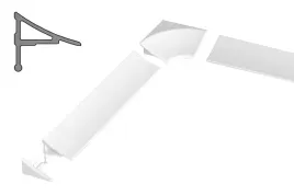 ravak-zestaw-do-listwy-maskujacej-11-bialy-b460000001