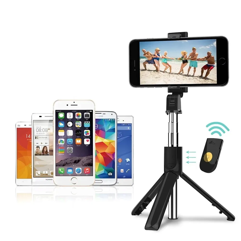 kij-selfi-tripod-stabilny-statyw-pilot-bluetooth-stan-nowy
