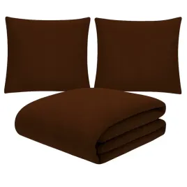 posciel-160x200-jednokolorowa-gladka-2x-poszewka-70x80-suwak-kolor-brazowy