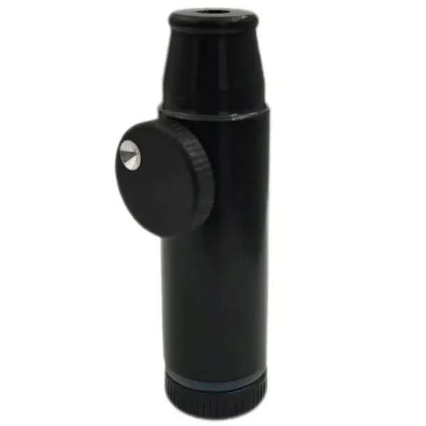 METALOWY APLIKATOR DO TABAKI SNOW SNIFFER z dozownikiem CZARNY