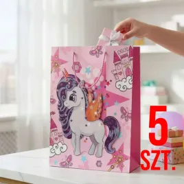 5-pak-torba-torebka-prezentowa-ozdobna-papierowa-zestaw-jednorozec