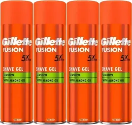 gillette-zel-do-golenia-fusion-sensitive-4-x-200-ml