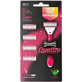 zestaw-wilkinson-quattro-for-women-5x-wklady-raczka