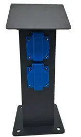 slupek-elektryczny-grafitowy-stylowy-4-gniazdem-jednofazowym-gratis