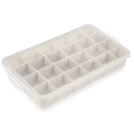 forma-do-kostek-lodu-orion-z-pokrywka-silikonowa-bezowa-24-szt