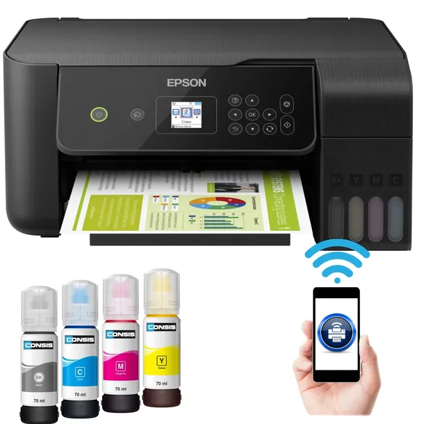 DRUKARKA WIELOFUNNKCYJNA Epson L3160 ET-2720 WiFi Dolewane tusze EcoTank