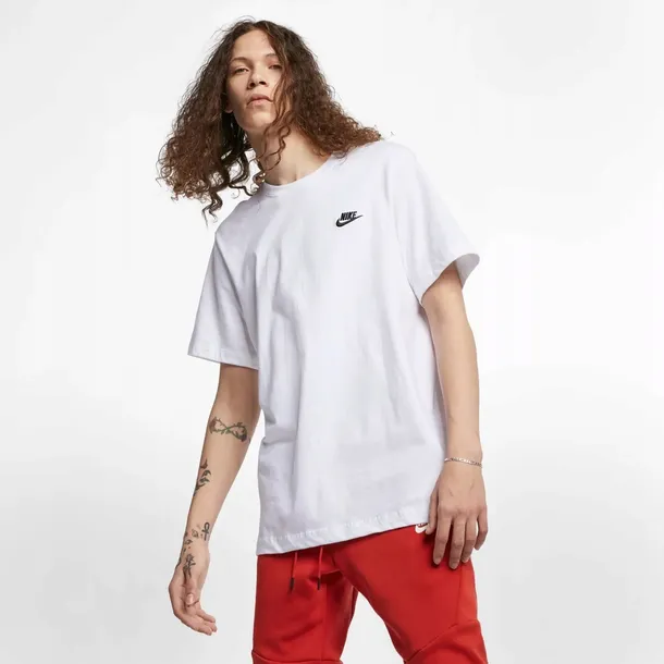 Nike T-Shirt Męski Bawełniany Biały Sportswear koszulka Rozmiar.S