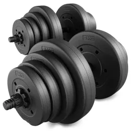 hantle-regulowane-bitumiczne-40kg-zestaw-hantli-gryf-obciazenia-trex