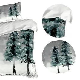 posciel-swiateczna-poszewki-zestaw-2el-140x200cm-bawelna-biala-wzor-prezent