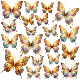 motyle-waflowe-16-motylki-motyl-oplatek-zlote-mix-na-tort-20-szt